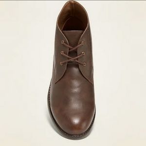 Faux Leather Chukkas for Men's  Smooth 6" Tall